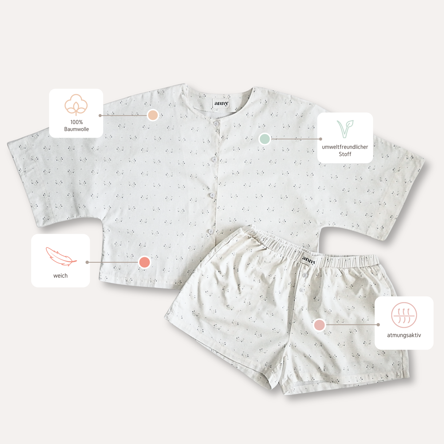 Baumwoll PJ Set 'JANA'